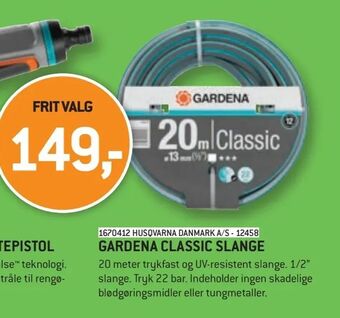 XL-BYG Gardena classic slange tilbud
