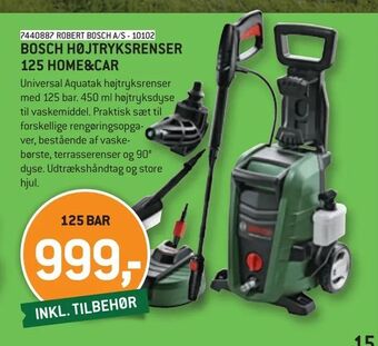 XL-BYG Bosch højtryksrenser 125 home&car tilbud