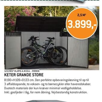 XL-BYG Keter grande store tilbud