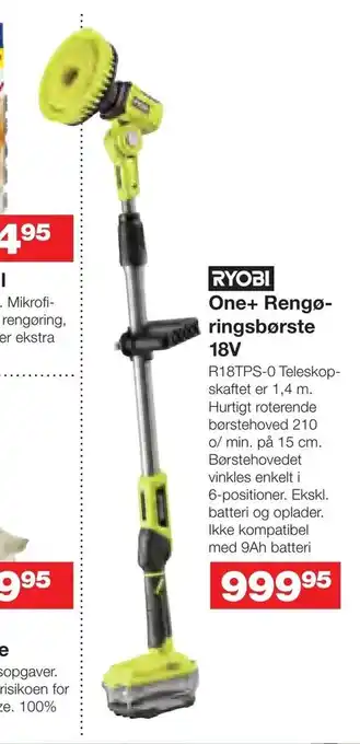 Bauhaus One+ Rengø ringsbørste 18V tilbud