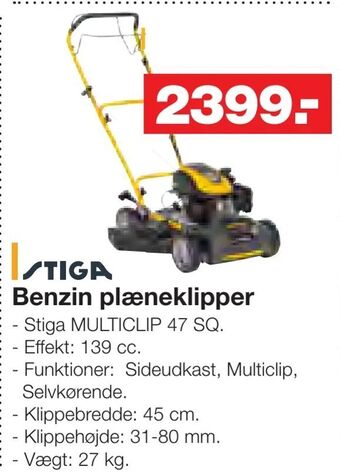 Bauhaus Benzin plæneklipper tilbud