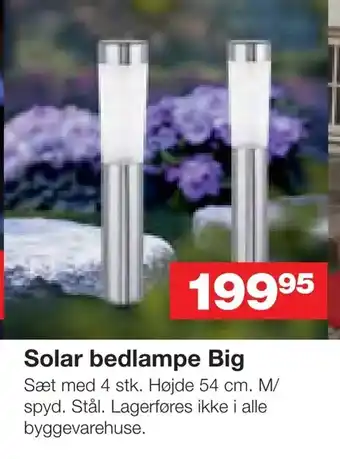 Solar bedlampe Big