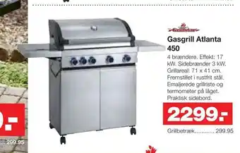Bauhaus Gasgrill Atlanta tilbud