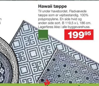 Bauhaus Hawaii tæppe tilbud
