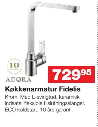 Bauhaus Køkkenarmatur Fidelis tilbud