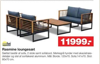 Bauhaus Rasmine loungesæt tilbud