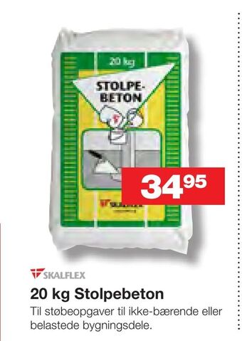 Bauhaus 20 kg Stolpebeton tilbud