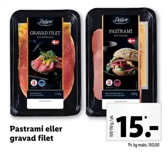 Pastrami eller gravad filet