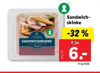 Let-Køb Sandwich skinke tilbud