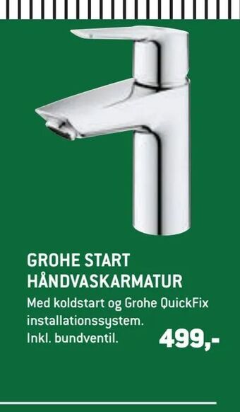XL-BYG Grohe start håndvaskarmatur tilbud