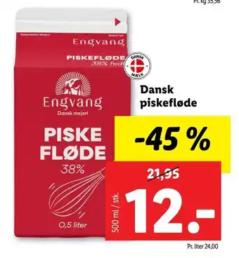 Let-Køb Dansk piskefløde tilbud