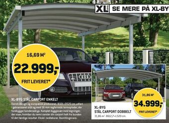 XL-BYG XL-BYG STÅL CARPORT ENKELT tilbud