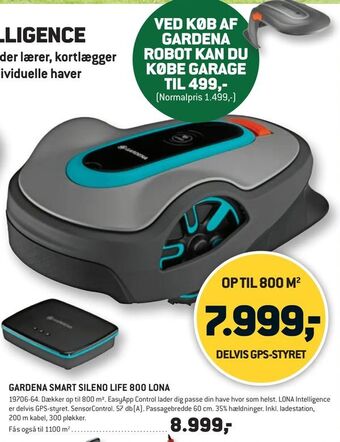 GARDENA SMART SILENO LIFE 800 LONA