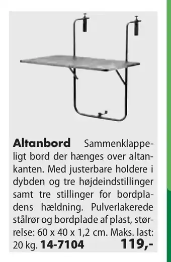 Altanbord