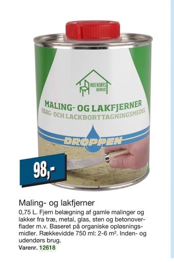 Maling- og lakfjerner