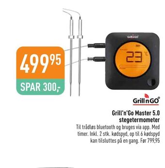 Imerco Grill'n'Go Master 5,0 stegetermometer tilbud
