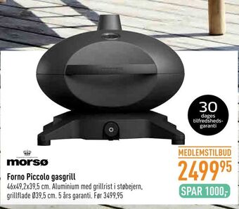 Imerco Forno Piccolo gasgrill tilbud