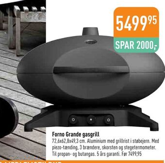 Imerco Forno Grande gasgrill tilbud