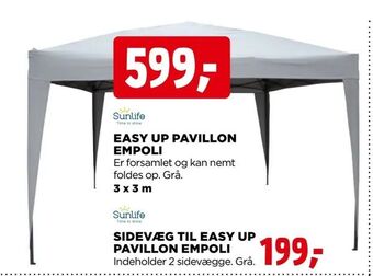 jem & fix Easy up pavillon empoli tilbud