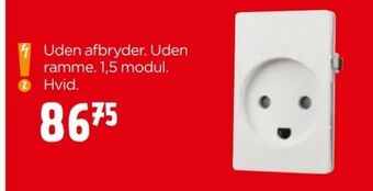 jem & fix Fuga stikkontakt med jord tilbud