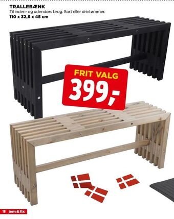 jem & fix Trallebænk tilbud