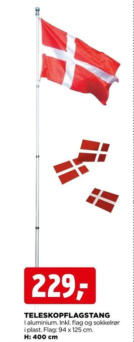 jem & fix Teleskop flagstang tilbud