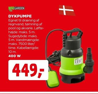 jem & fix Dykpumpe tilbud