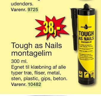 Harald Nyborg Tough as Nails montagelim tilbud