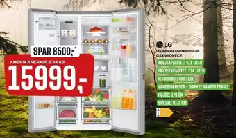 Skousen LG amerikanerkøleskab GSX960NECE tilbud