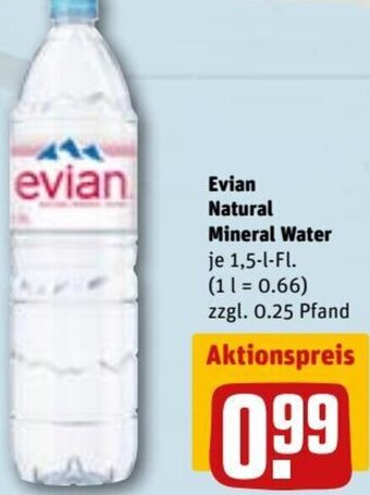 Evian Natural Mineral Water