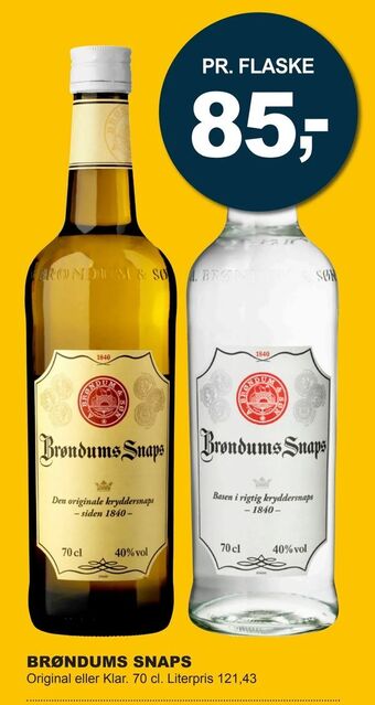 Let-Køb Brøndums snaps tilbud