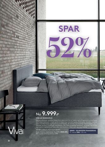 SengeSpecialisten Viva lux boxmadras tilbud