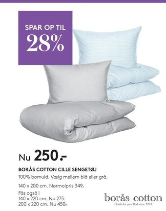 SengeSpecialisten Borås cotton cille sengetøj tilbud