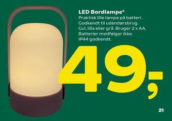 Coop 365 LED Bordlampe tilbud