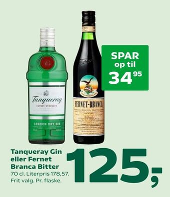 Coop 365 Tanqueray Gin eller Fernet Branca Bitter tilbud