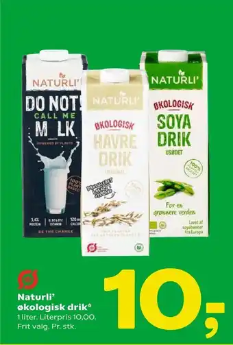 Coop 365 Naturli' økologisk drik tilbud