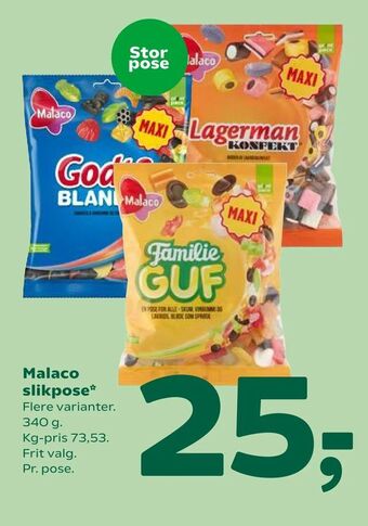 Coop 365 Malaco slikpose tilbud