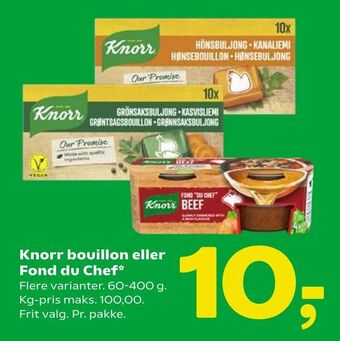 Coop 365 Knorr bouillon eller Fond du Chef tilbud