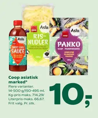 Coop 365 Coop asiatisk marked tilbud