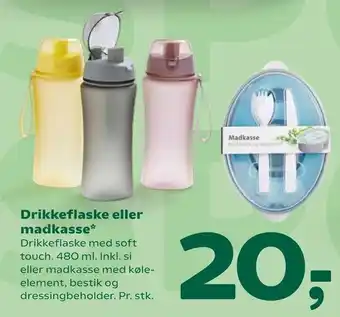 Drikkeflaske eller madkasse
