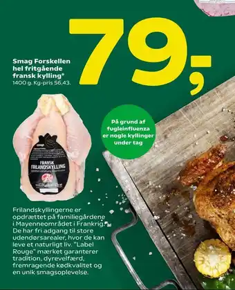 Coop 365 Smag Forskellen hel fritgående fransk kylling tilbud