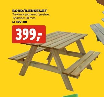jem & fix Bord/bænkesæt tilbud