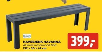 jem & fix Havebænk havanna tilbud
