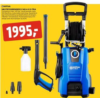 Højtryksrenser d 140,4-9 x-tra