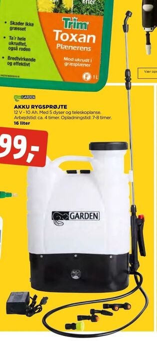 Akku rygsprøjte