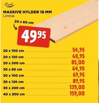 jem & fix Massive hylder 18 mm tilbud