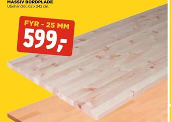 jem & fix Massiv bordplade tilbud
