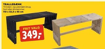jem & fix Trallebænk tilbud