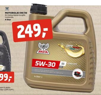 jem & fix Motorolie 5w/30 tilbud