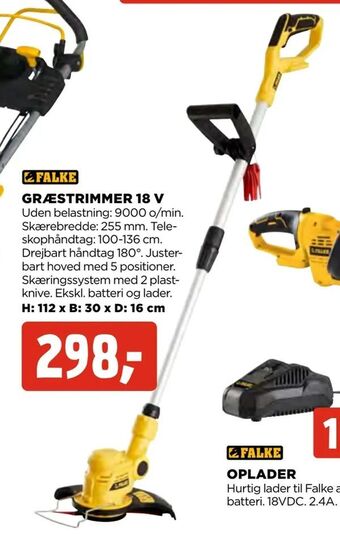 jem & fix Græstrimmer 18 v tilbud